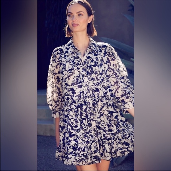 Misa Los Angeles Mita Tonal Abstract Dress Small NWT - Picture 10 of 12